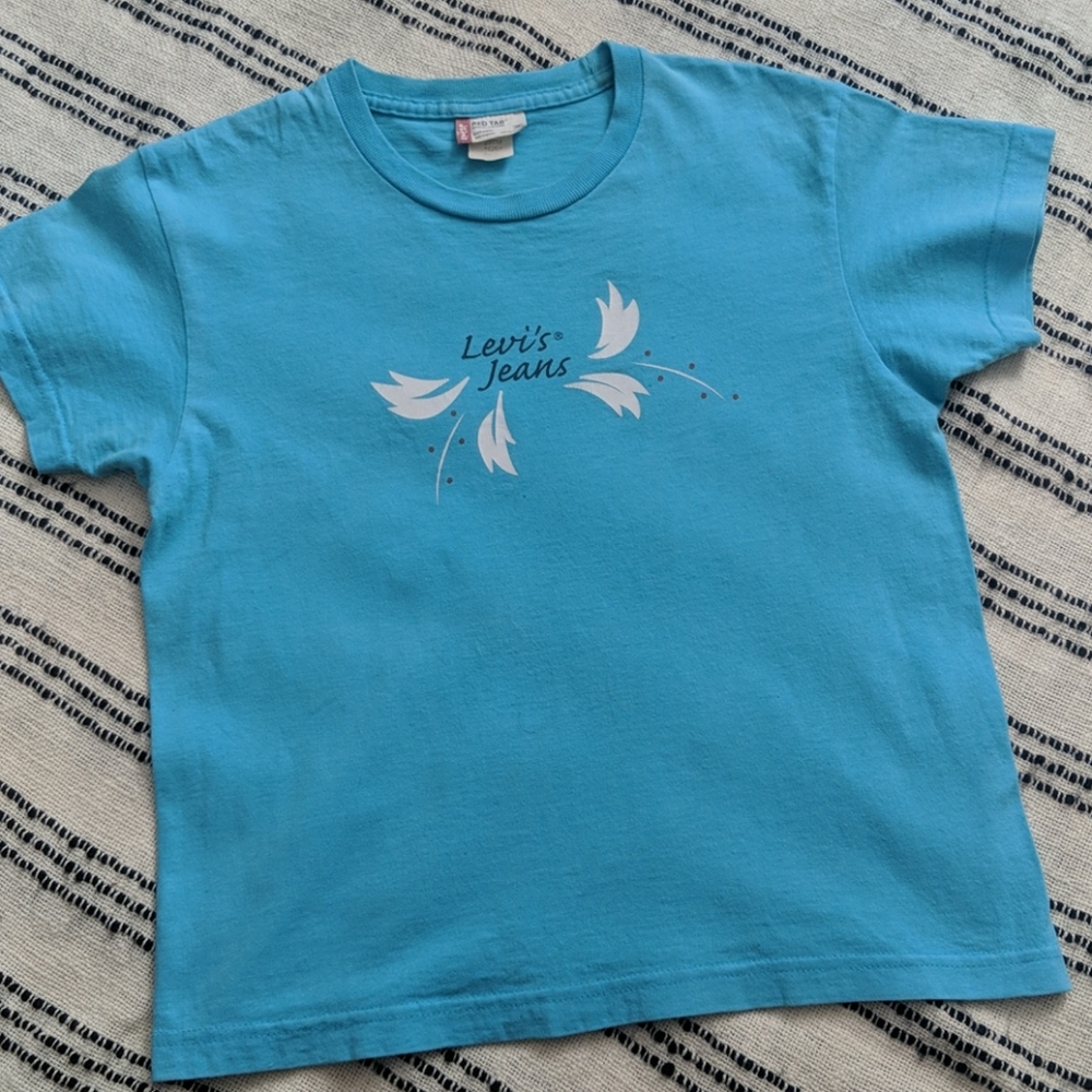 Levi's Jeans Faded Teal Tee